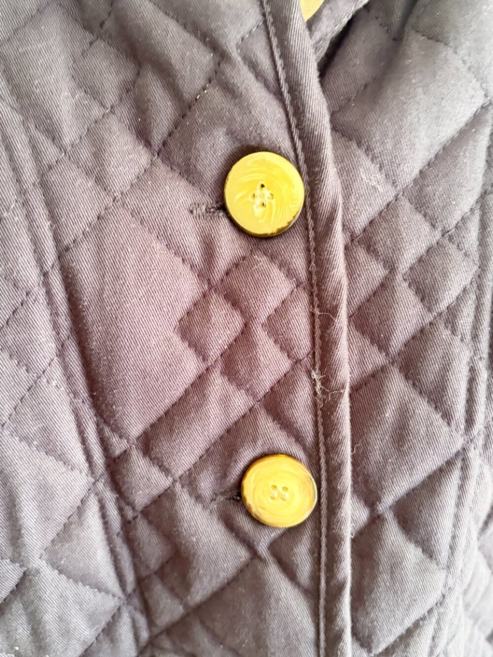 Keren Hart Navy Quilted Jacket Size Medium Vintage - Picture 5 of 6